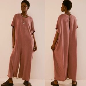 Free People Beach Beige Romper